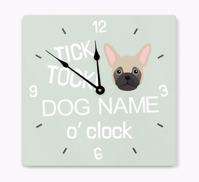 Tick Tock 'O' Clock: Personalised {breedFullName} Wall Clock